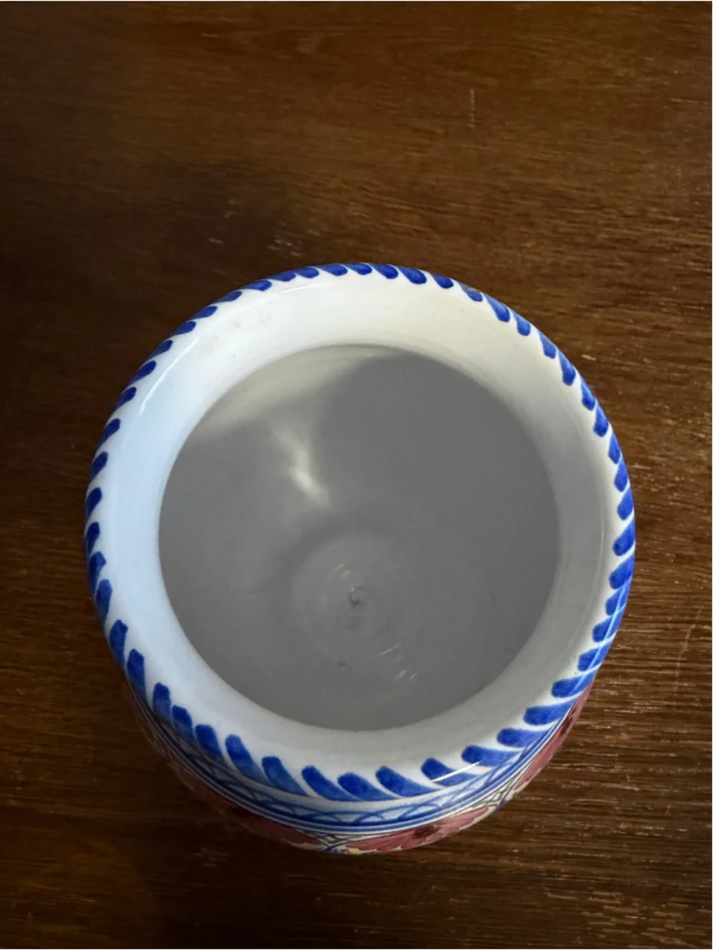 Vintage A.H. Puente Harina Flour Jar Hand Painted Spanish Pottery Ceramic Kitche